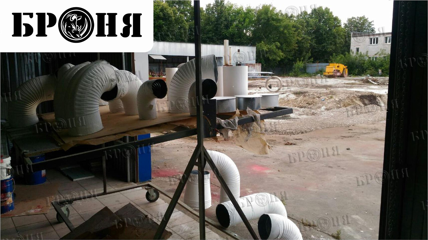 Ryazan, thermal insulation of a ventilation duct