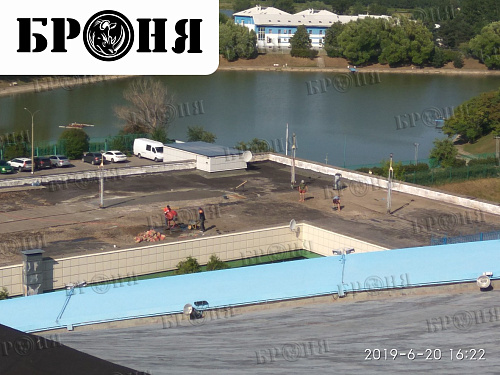 Гидроизоляция Броня АкваБлок на Велотреке СЦП "Крылатское" г. Москва (фото)