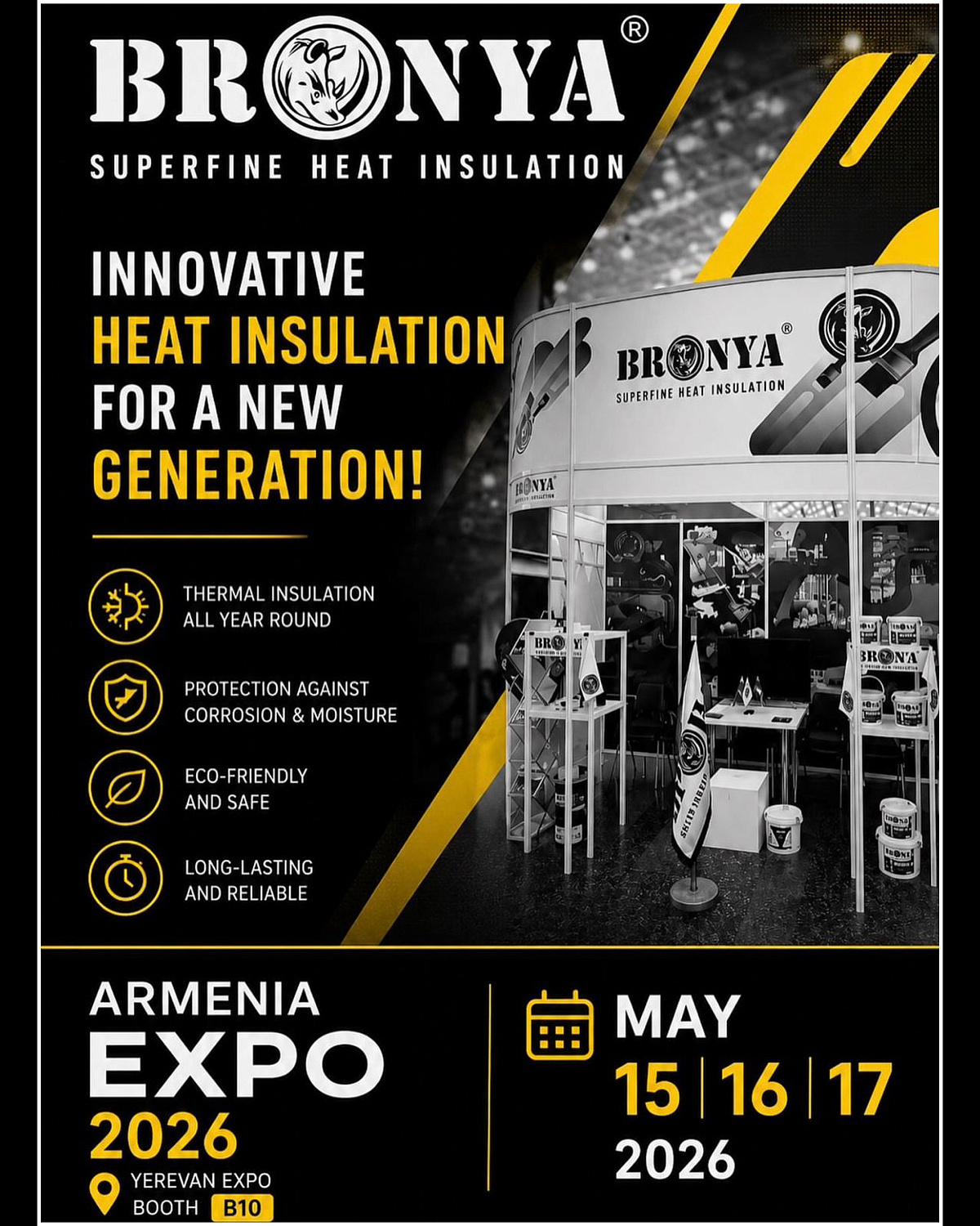 Участие «Броня Армения» в 18-й международной выставке CONSTRUCTION EXPO 2026 в Ереване! (фото, видео)