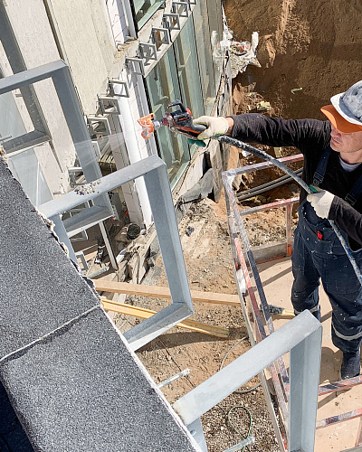 Утепление крупного банного комплекса в парке Малевича с «Броня Фасад НГ», Барвиха, Московская область (фото, видео)