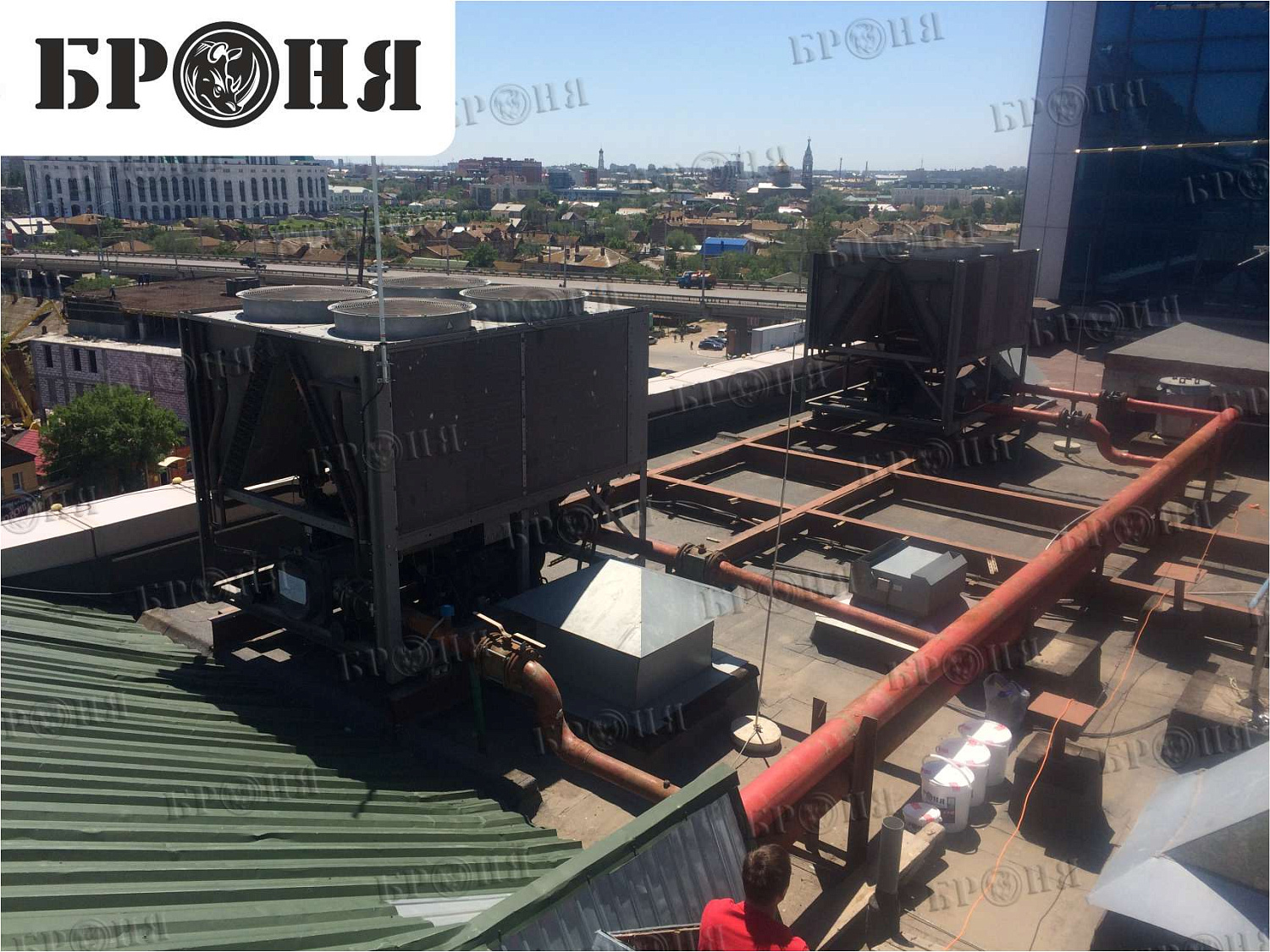 Bronya Thermal Insulation on a Pipeline