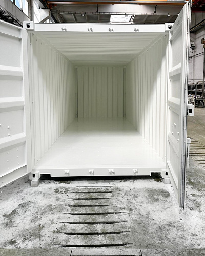 Application of "Bronya Classic NF" and "Bronya Thermohydroplast" Coatings in Industrial Production of Pre-Insulated Marine Containers, Bratislava, Slovakia (photos)
