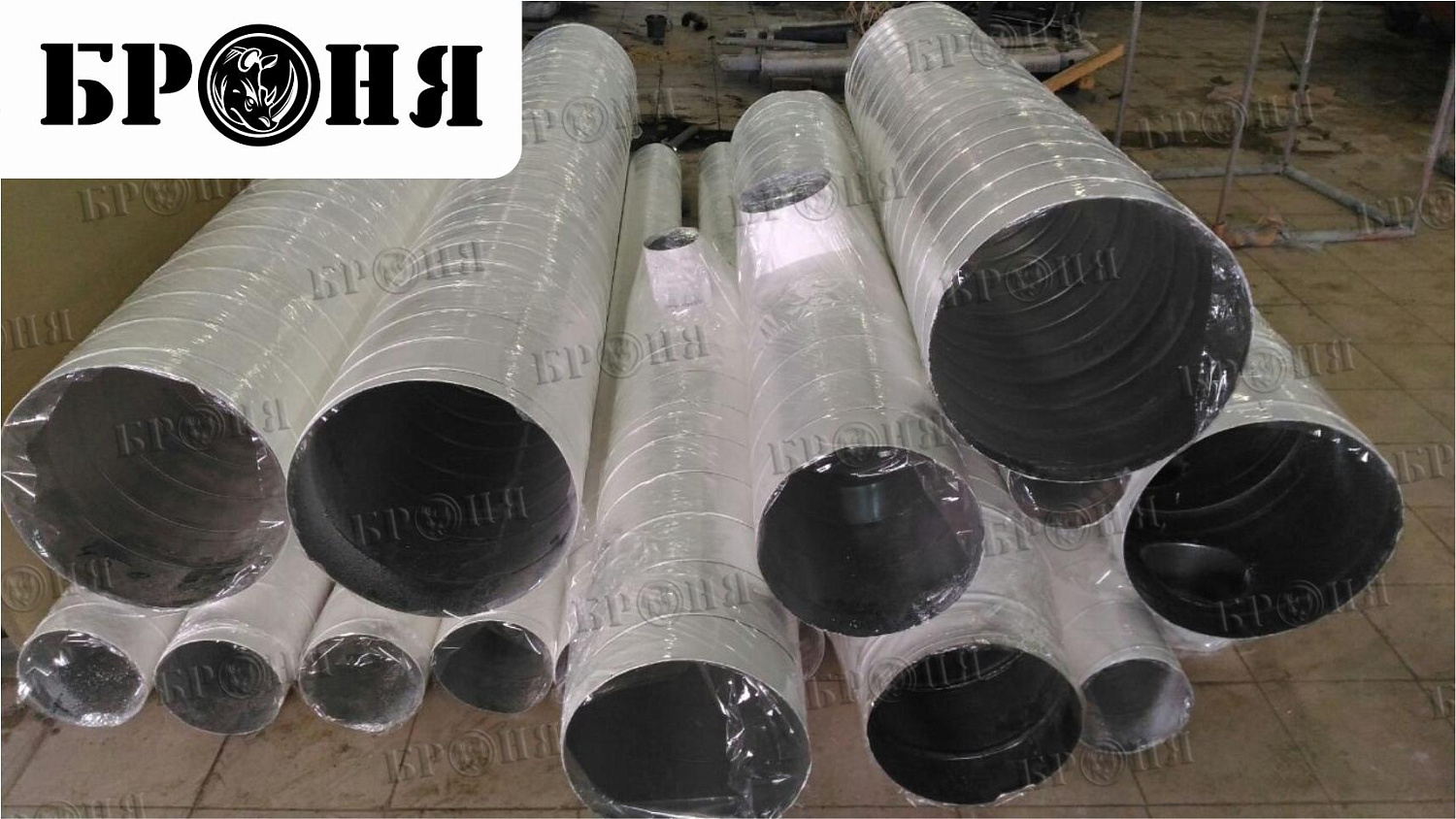 Ryazan, thermal insulation of a ventilation duct