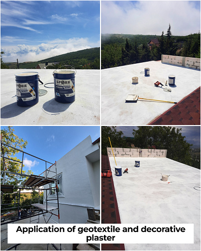 Integrated approach for solving problems with Bronya materials: facade insulation and roof waterproofing in Crimea, Sevastopol (photo)