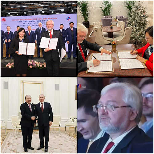 Bronya at the Russian-Vietnamese business forum in Moscow (Photo + reportage on Vietnamese and Russian television)