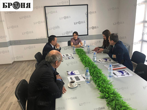 Bronya in the showroom, in the city of Nursultan