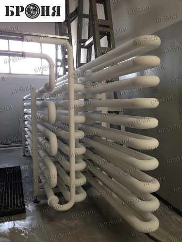 Bronya Thermal Insulation. Application on the holding tank of the finished product bottling line at MPBC Ochakovo.