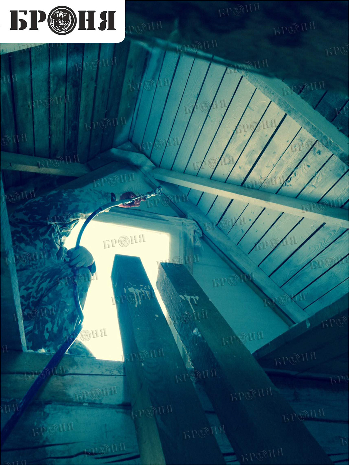 Хабаровск, утепление крыши частного дома (дерево)