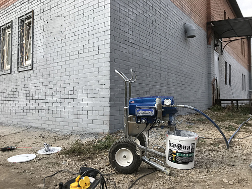 Броня Стена и Броня Фасад при теплоизоляции фасада помещения и металлических ворот  (г. Тольятти Самарская область) (фото и видео)