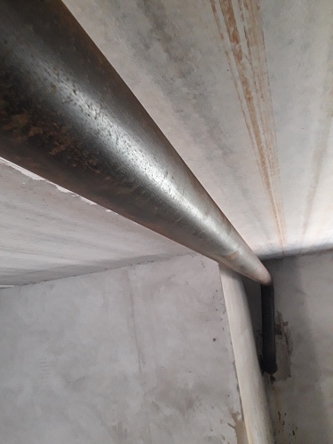 Protection of the heating pipe from heat loss. Belgorod (photo)