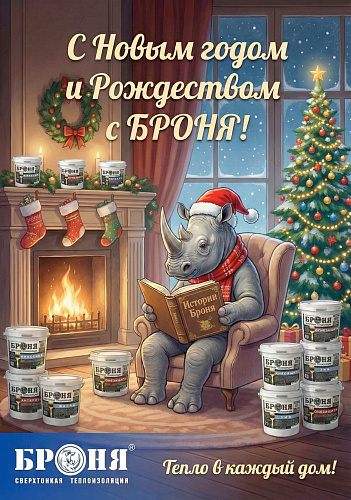 Броня поздравляет вас с наступающим Новым 2026 годом и Рождеством!