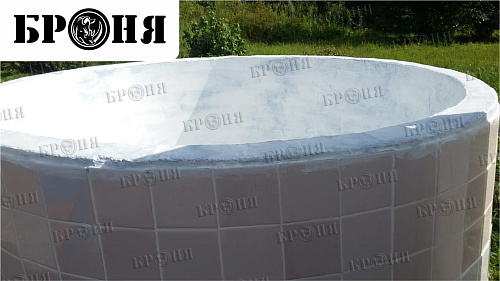 Гидроизоляция небольшого бассейна Броня Акваблок в Хабаровске (фото + видео)