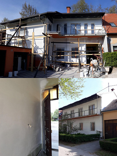 Броня Фасад при теплоизоляции особняка, Хорватия, Карловац (фото)