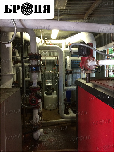 Теплоизоляция трубопровода на тепловом пункте в г. Октябрьск (фото)