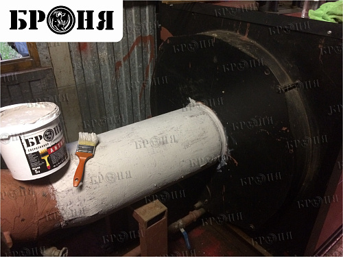 Теплоизоляция трубопровода на тепловом пункте в г. Октябрьск (фото)