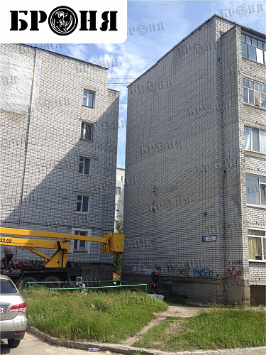 Теплоизоляция Броня Фасад при утеплении стен торцевых квартир в многоквартирном жилом доме г. Сургут (фото)
