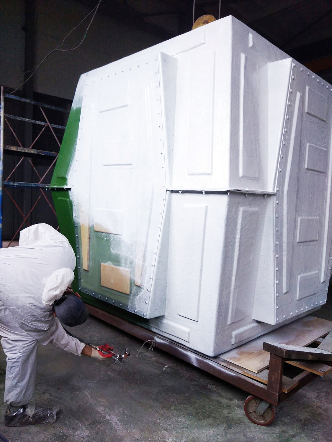 "Bronya AquaBlock Prism + Bronya Classic NF" in the Industrial Production Cycle of Composite Prefabricated Buildings (photos and video)