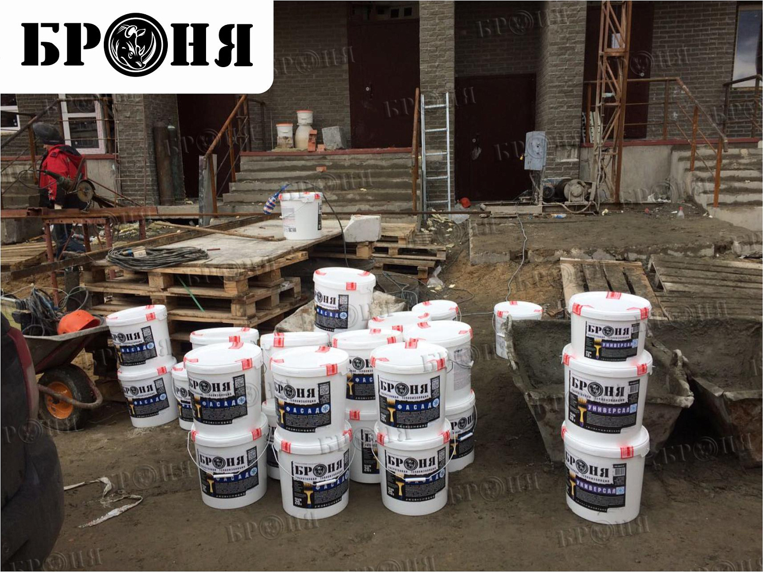 Московская область, утепление стен многоэтажного жилого дома