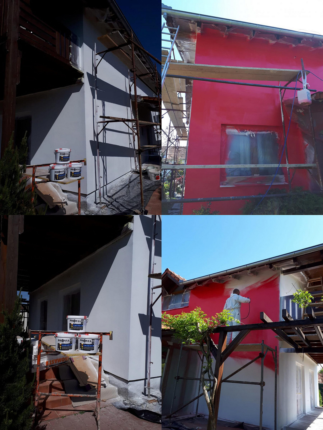 Bronya Facade NF on the facade of a private house in Donji Mikholyac, Croatia