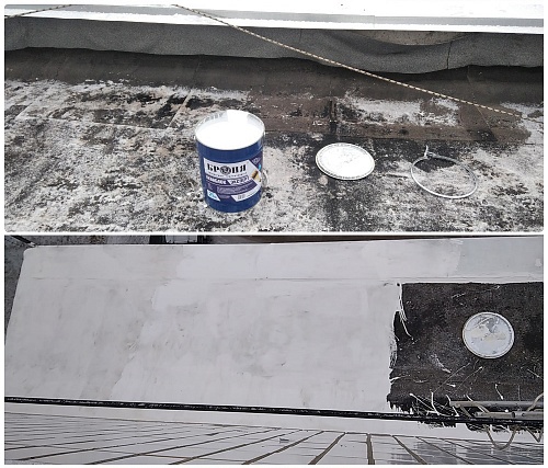 Rubber waterproofing ARMOR AQUABLOK Expert in Overhaul of the roof of an apartment building, Ulyanovsk (Photo and video)