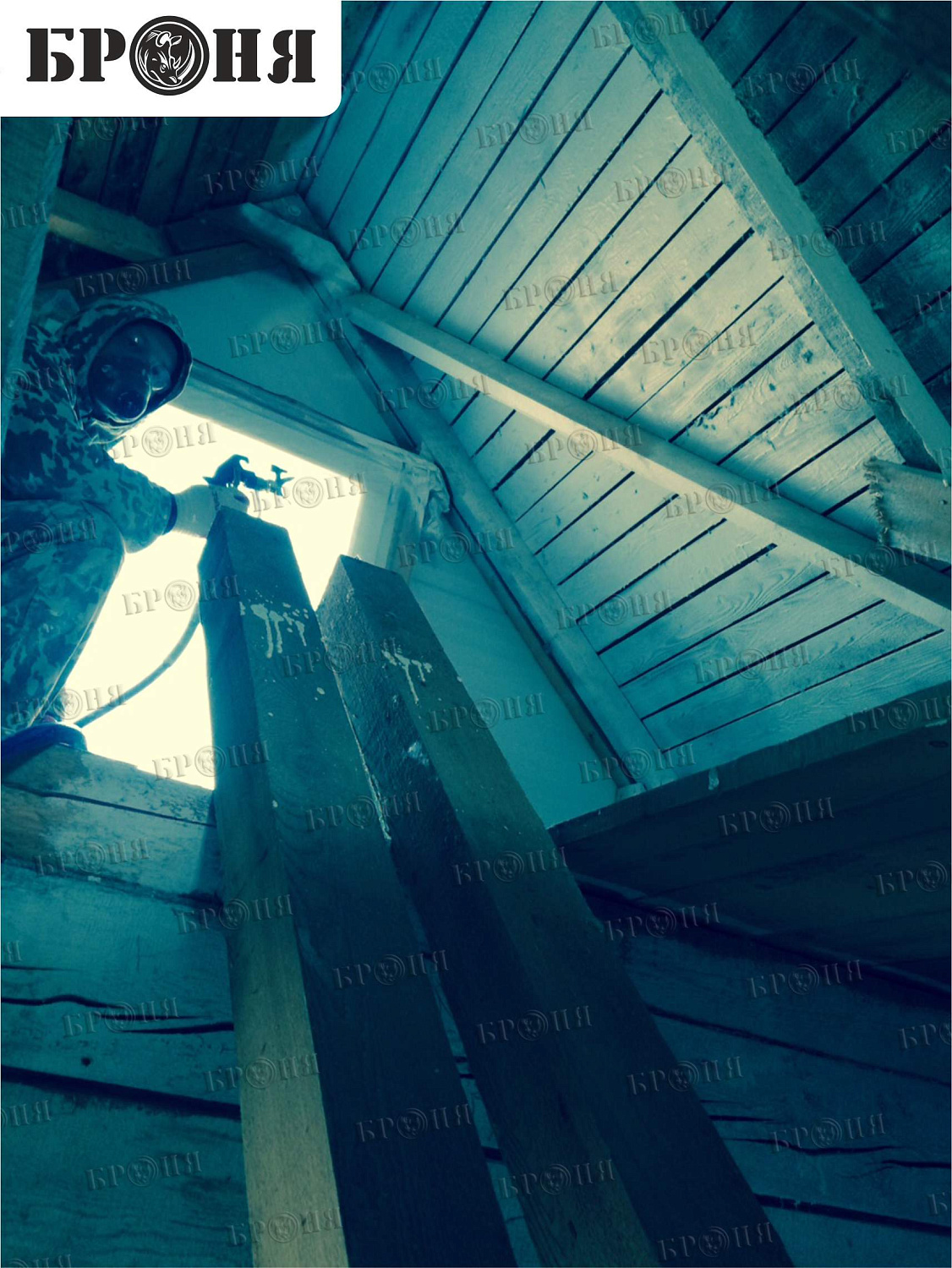 Хабаровск, утепление крыши частного дома (дерево)