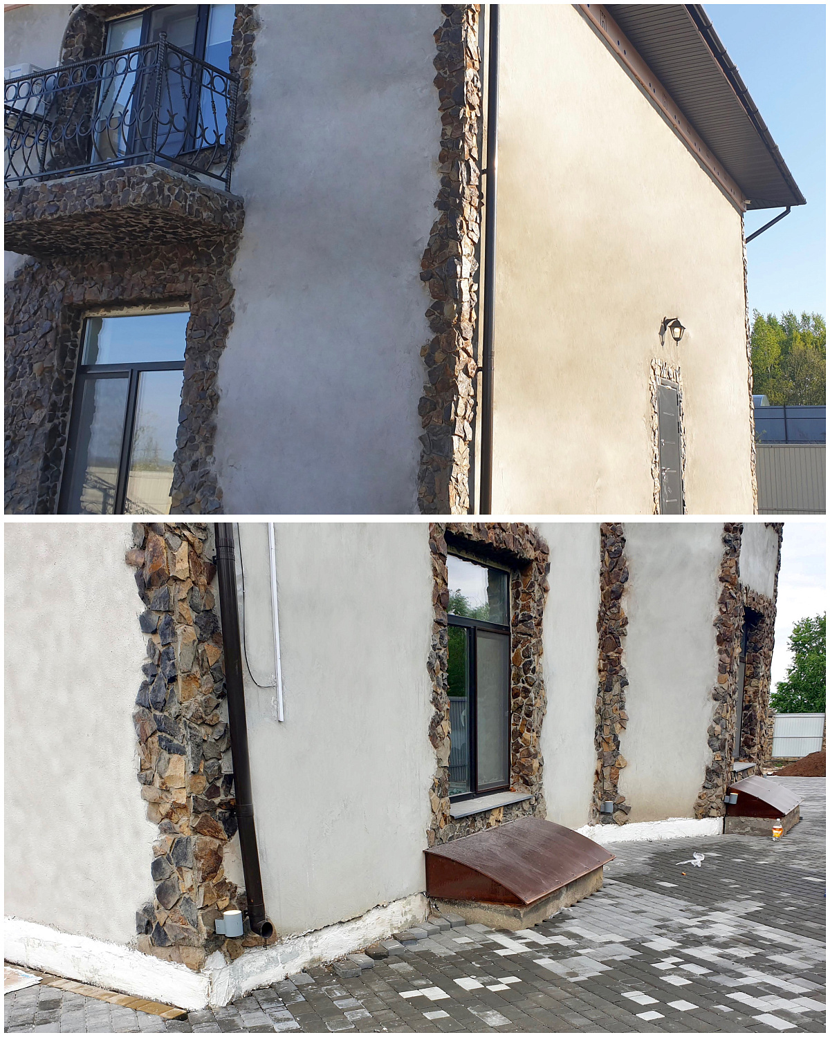Bronya Light Airless NF, Bronya Thermohydroplast, Bronya VibroHydroPlast and Bronya Facade NF for complex insulation and waterproofing of the cottage in Blagoveshchensk (photo, video)