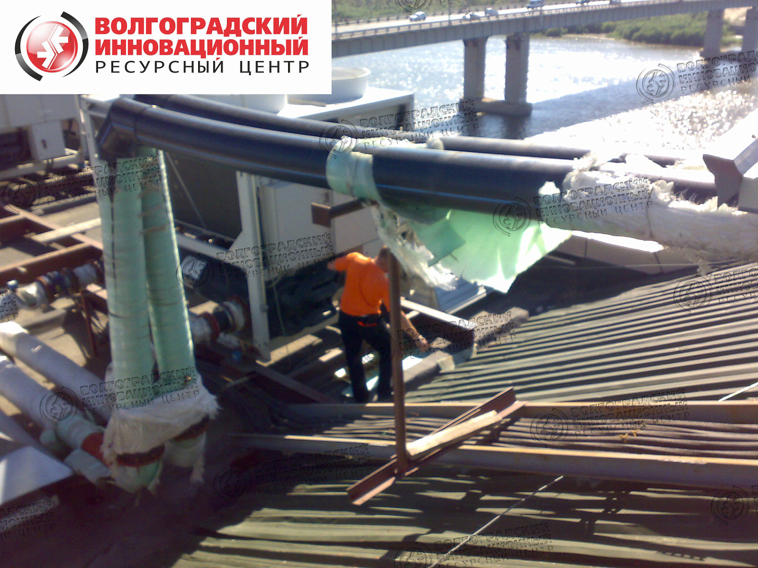 Астрахань Гранд Отель покрытие труб