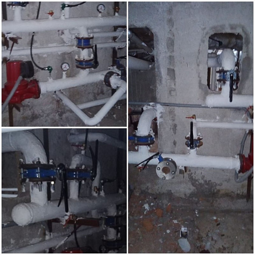 Броня Классик на трубах теплоузла  МКЖД пос. Шексна, Вологодская обл.(фото)