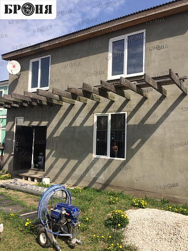 Броня Стена при теплоизоляции фасада жилого дома Тольятти Самарской области (фото и видео)