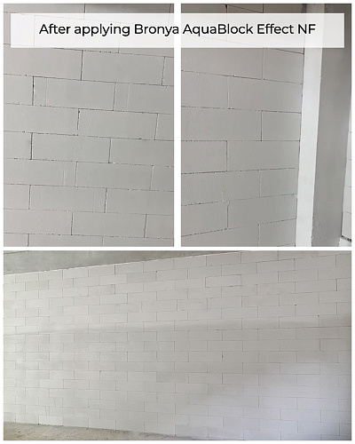 Bronya Aquablock Effect NF and Lite AirLess NF: A multifunctional and reliable solution for the walls of the GELPIK plant, Moscow (photo, video)