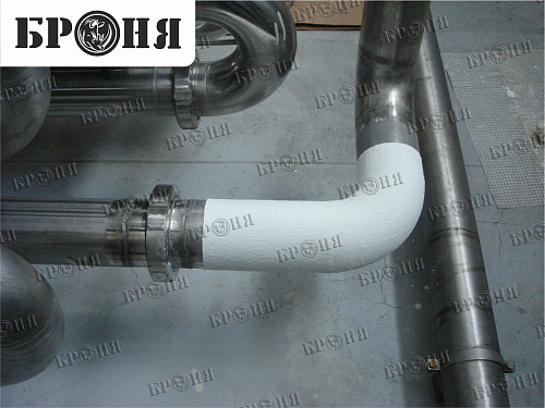 Bronya Thermal Insulation. Application on the holding tank of the finished product bottling line at MPBC Ochakovo.