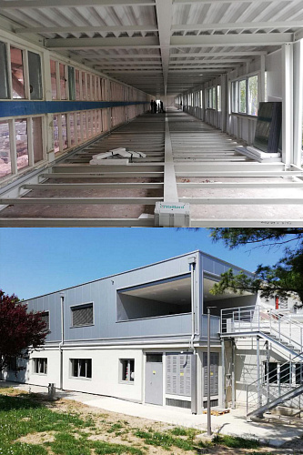 Броня Огнезащита при защите офисного здания для компании Salesianer Mietexx doo, г.Загреб, Хорватия (фото)