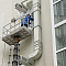 Painting of Ventilation Pipes on the Facade of an Architectural Monument with 'Bronya Universal Elastic' Material, Moscow (Photos, Video)
