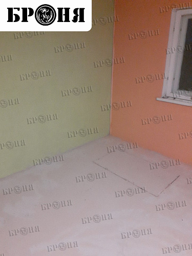 Thermal insulation Bronya on the walls and floor in a private house in Kaluga (photo)