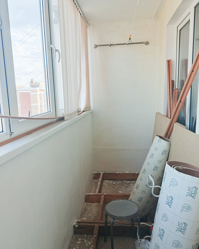 Loggia Insulation with "Bronya Facade", Orenburg (photos)