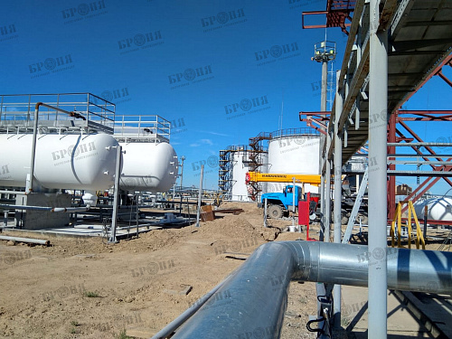 Броня классик НГ на цистернах нефтеперерабатывающего предприятия Кызылординской области (Казахстан) (фото)