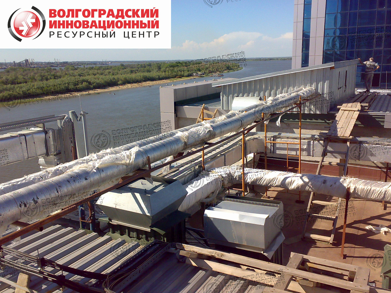 Астрахань Гранд Отель покрытие труб