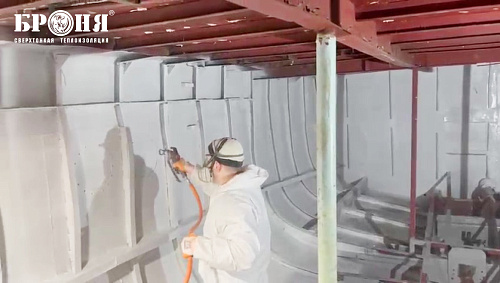 Теплоизоляция трюма новой премиум-яхты с использованием "Броня Классик НГ"! (Фото,видео)