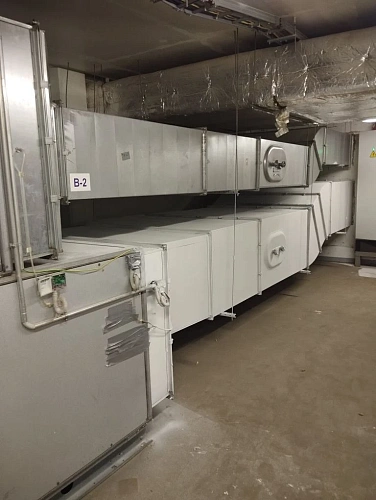 Application of ultra-thin thermal insulation "Bronya Classic NF" for thermal insulation of ventilation systems at the Raduzhny water park, Cherepovets (photo)
