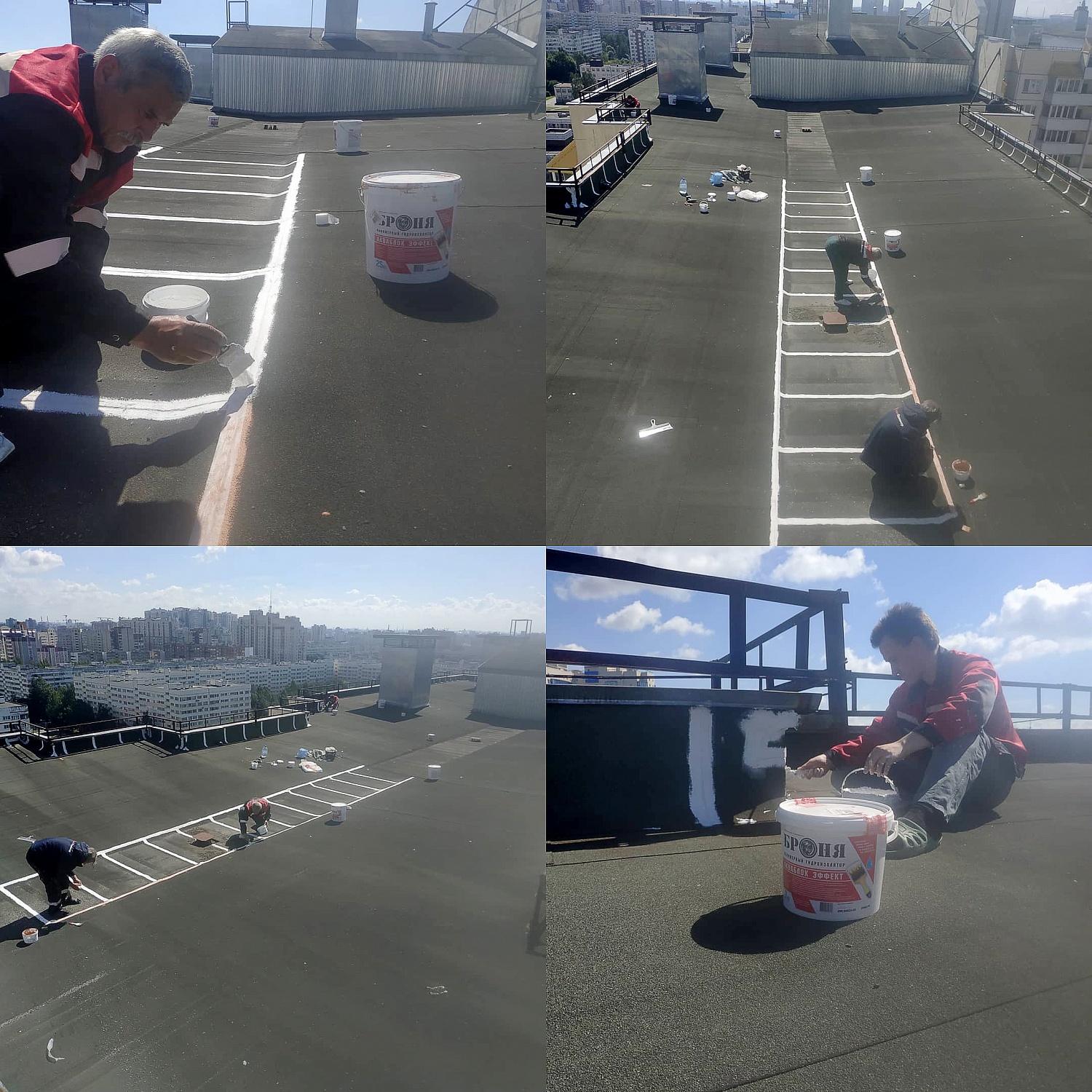 AquaBlock Effect for waterproofing the soft roof of an apartment building, Serebryany Boulevard, St. Petersburg (photo + video)