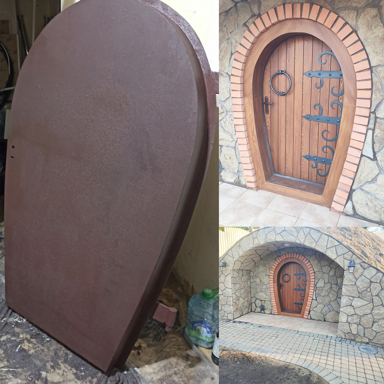 Bronya Antirust, Bronya Classic and Bronya Light for insulation and corrosion protection of a metal door for a cellar in a country house, St. Petersburg (photo)