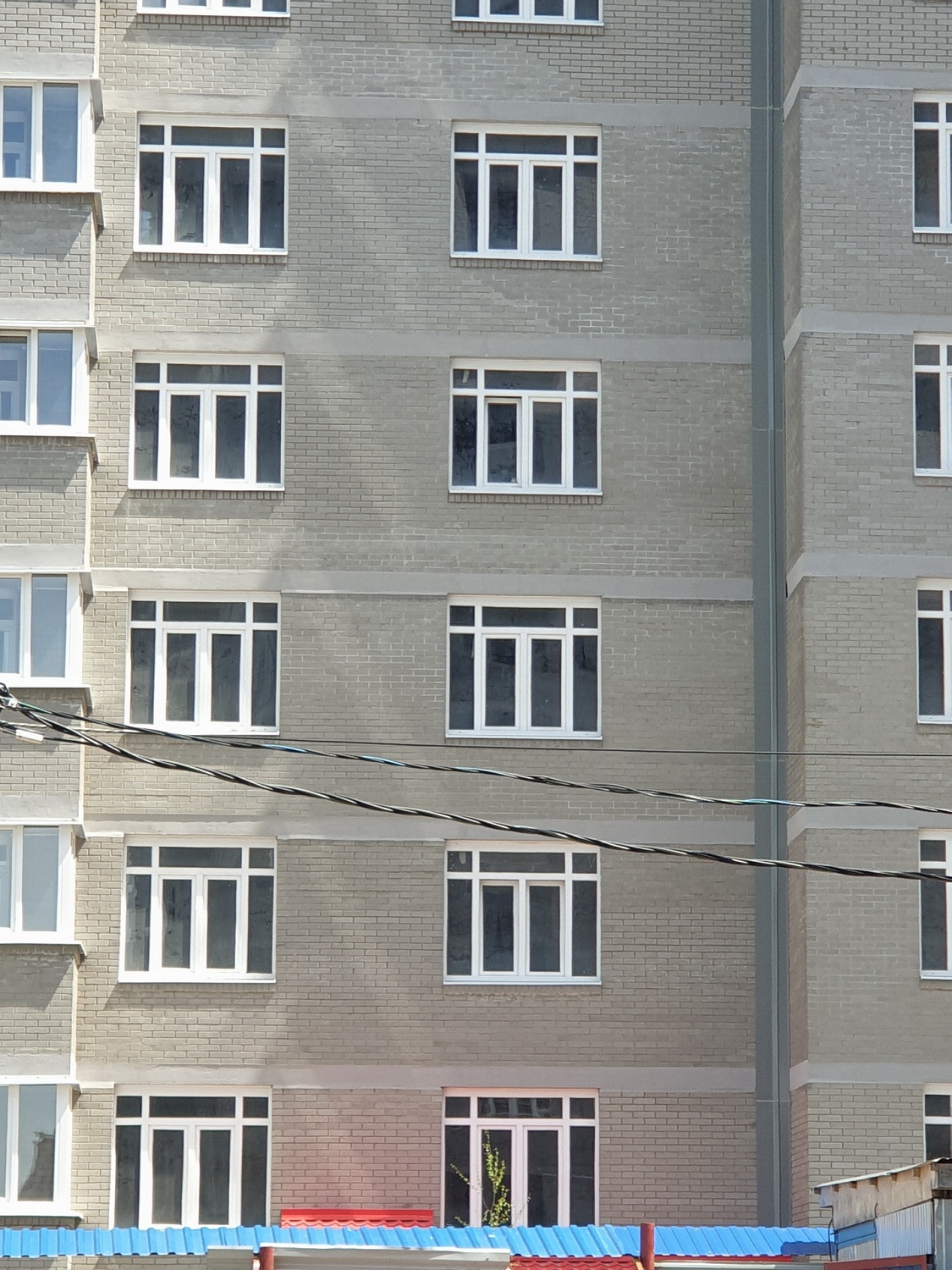 Bronya Facade on the walls of the buildings of the residential complex "Sokol Grad", Rostov-on-Don