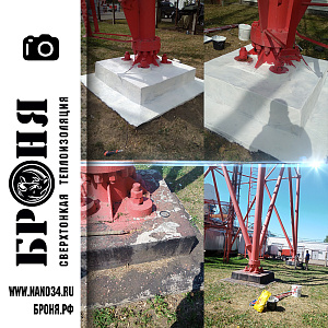 Bronya AquaBlok as an example of waterproofing a tower foundation to protect it from destruction. Kostroma