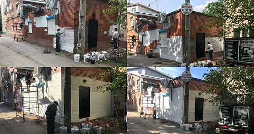 Теплоизоляция фасада в кафе г. Тольятти, Самарской области (фото+видео)