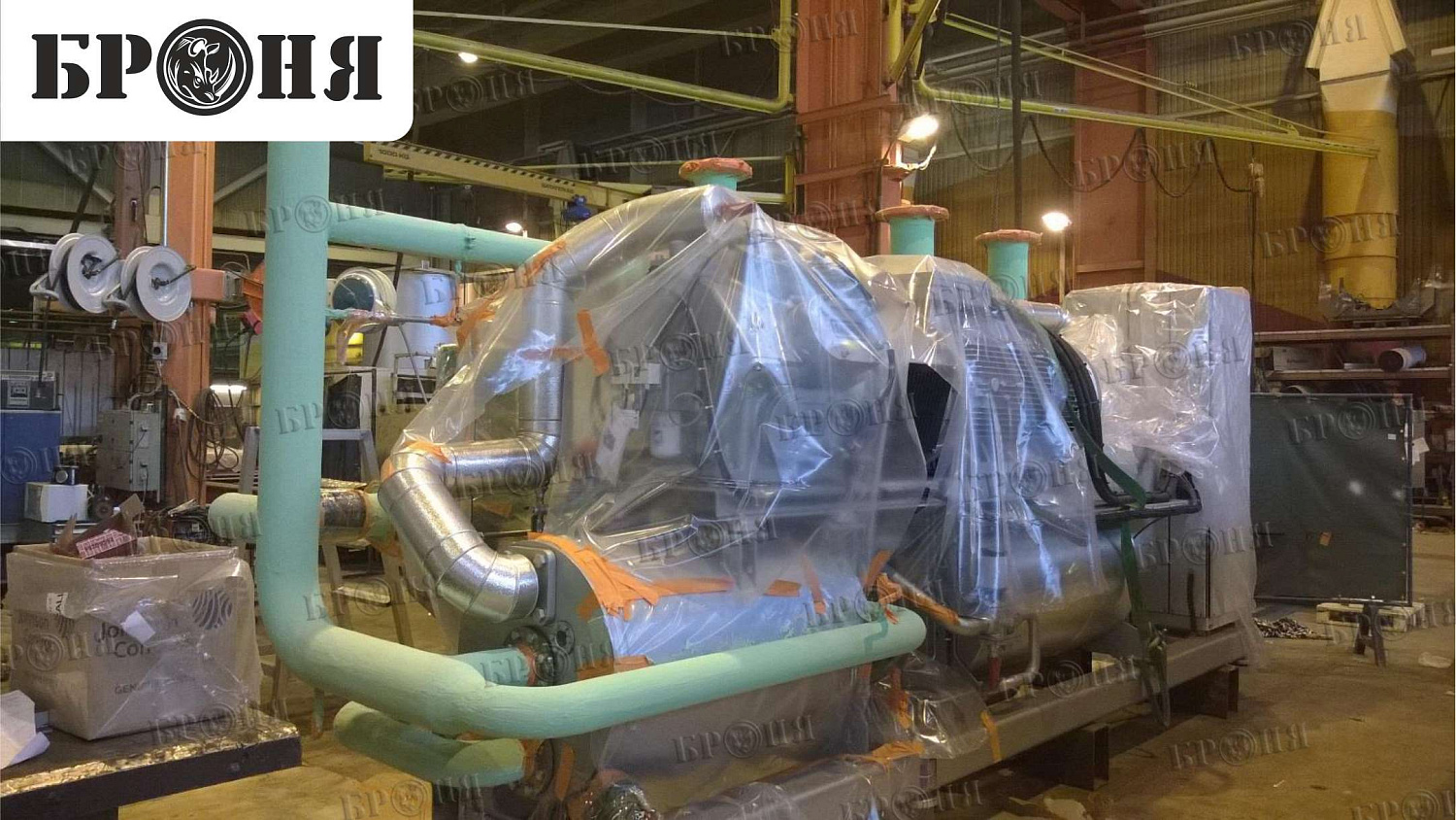 Финляндия, трубопровод очистителя пром газов