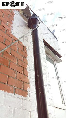 Application of Aquablock to elimination of leakage of the front wall, Irkutsk (photo).