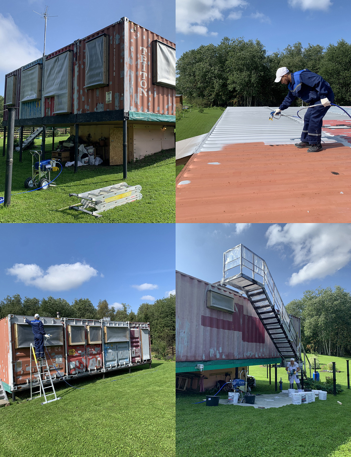 Bronya Antikor and Classic for thermal insulation of a house from containers, Leningrad region