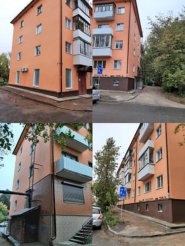 Bronya Facade NF in the overhaul of a residential building, Smolensk (photo)