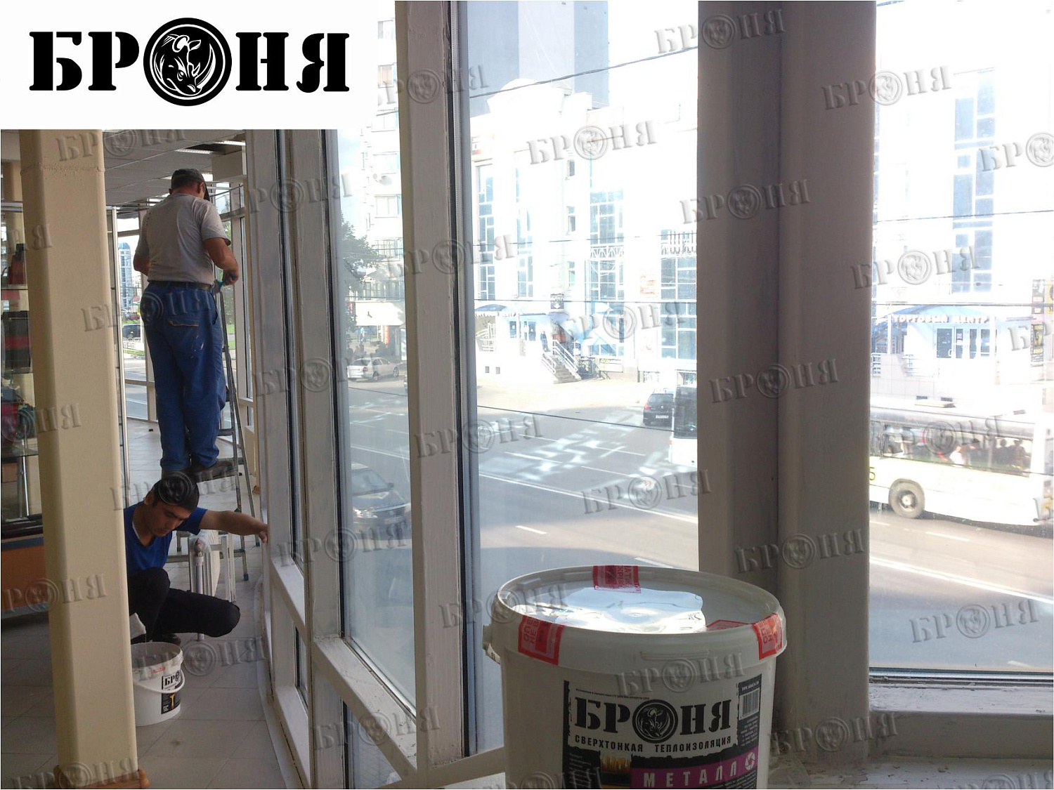 Липецк, металлическая конструкция витража торгового центра