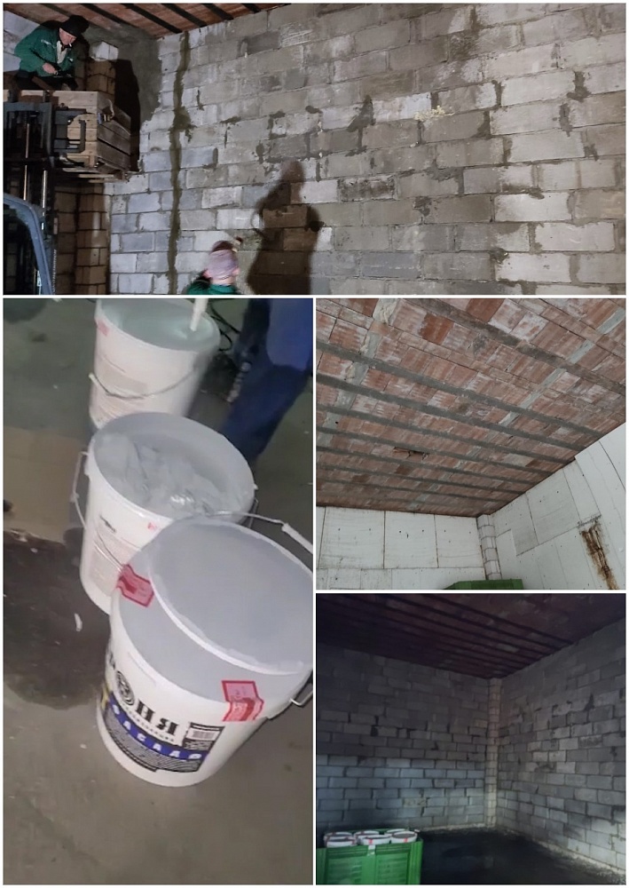 Application Bronya Fasad in the thermal insulation of a cold store for fruits. Poland  (photos and videos)